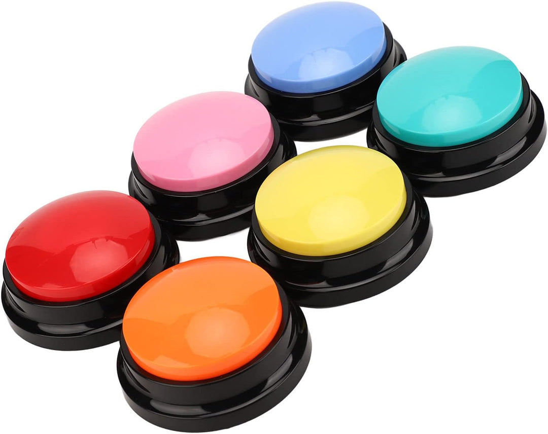 HUSHUI 6 Stück Hundeaufzeichnungs-Sprechtasten, Hundetasten für die Kommunikation mit Haustiertraini