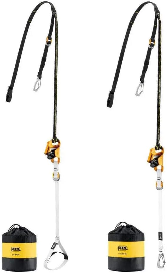 PETZL Unisex – Erwachsene Knee Ascent Fussschlaufe Clip Knie-Aufstiegspedal, Mehrfarbig, one Size
