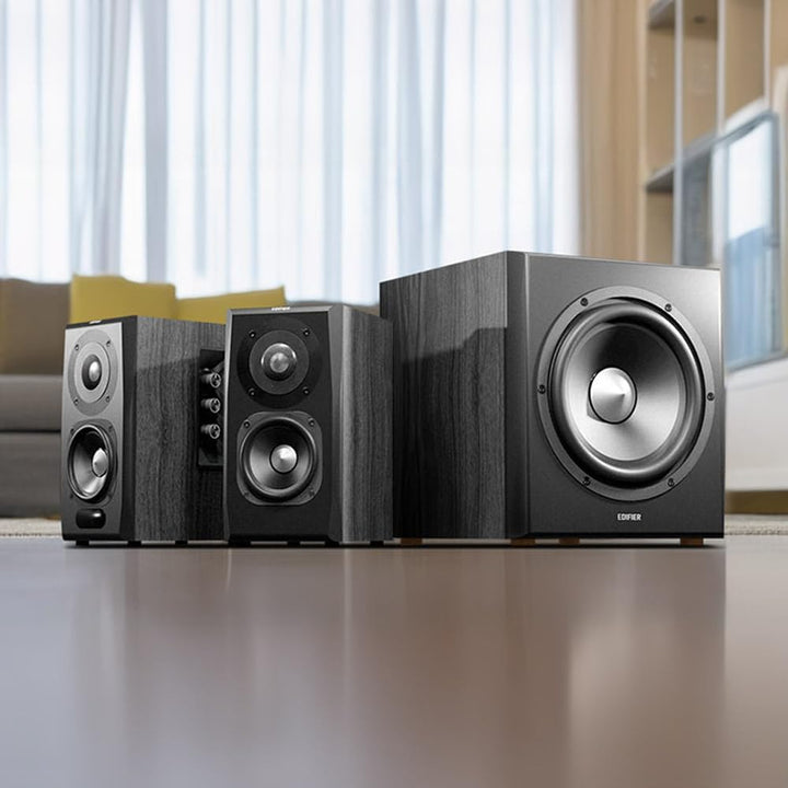 Aktivboxen Edifier S351DB 2.1 schwarz Bluetooth Schwarz kabelgebunden Single, Schwarz kabelgebunden