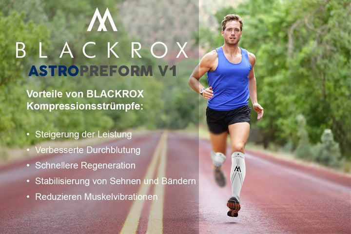 BLACKROX Kompressionsstrümpfe Sport Astropreform Kompressionssocken Vergleichssieger Sportkompressio
