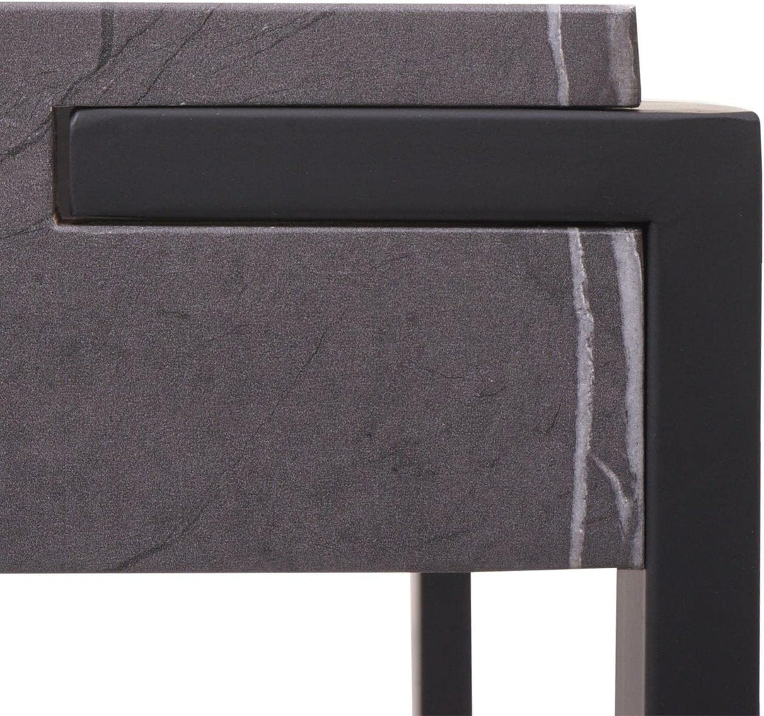 Mendler Beistelltisch HWC-L53, Kaffeetisch Nachttisch Loungetisch Couchtisch, Metall 51x50x54cm - Ma