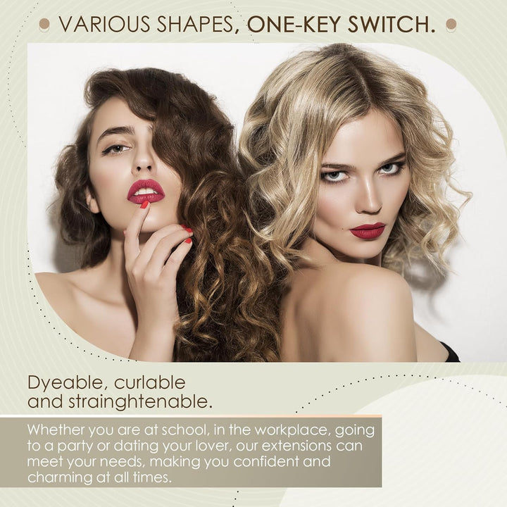 Silk-co Haarteile Echthaar Nanoring Extensions Loop Haarverlängerung 100% Human Hair Weich Natürlich