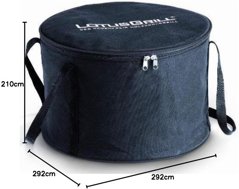 LotusGrill S Small Kompakt Mandarinenorange der raucharme Holzkohle-/Tischgrill Stromversorgung via