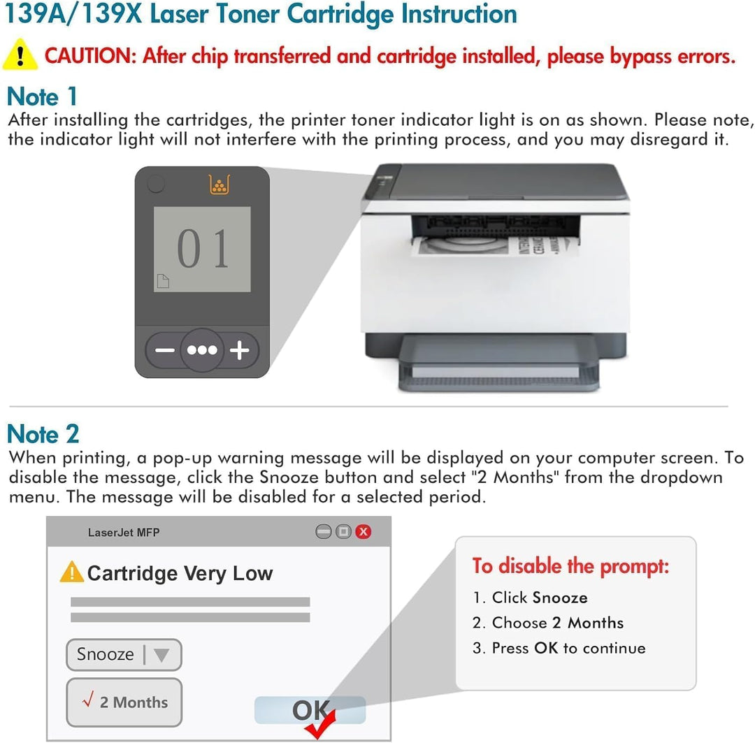 139A 139X Kompatibel für HP 139A 139X W1390A W1390X Laserjet Pro 3002dw 3002dn MFP 3102fdn 3102fdw 3