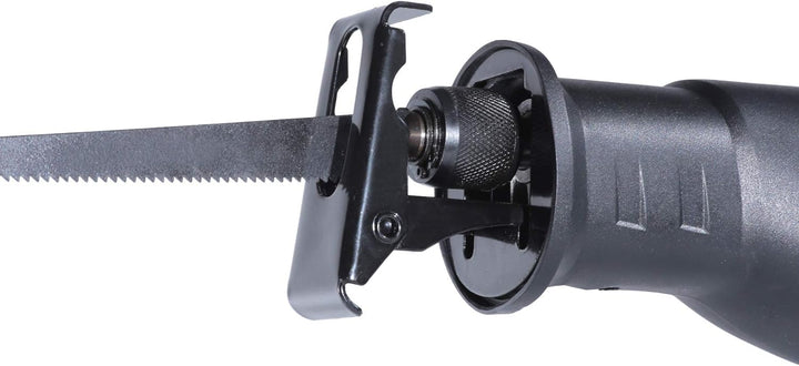 FERM Säbelsäge 710W - Soft Griff - mit 2 Sägeblätter für Holz (130mm-11TPI) und Metall (82mm - 30TPI