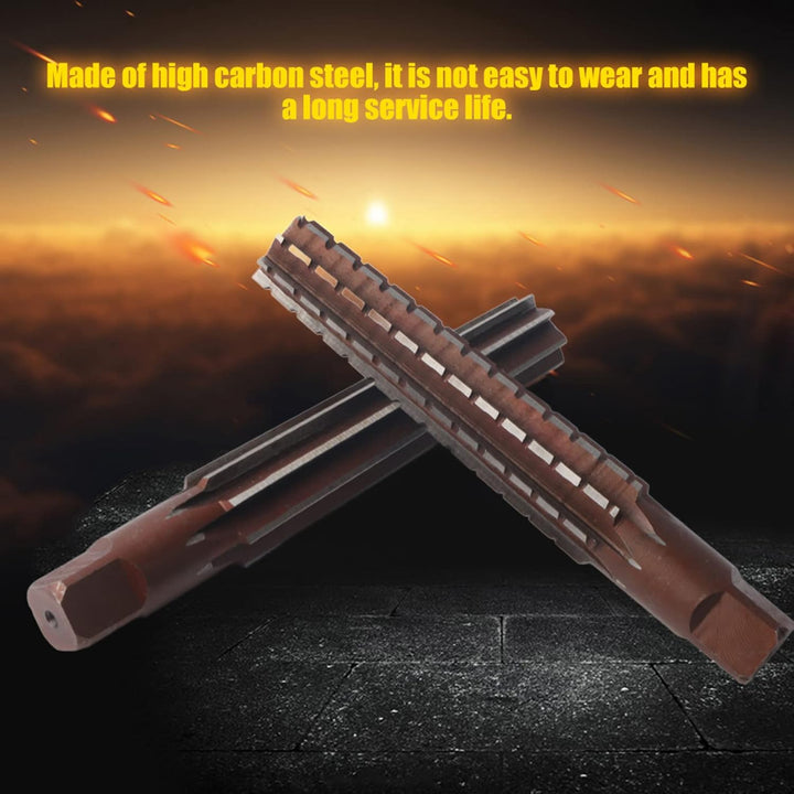 Kegel-Reibahlen-Set, 2 Stück, grob + feine Morsekegel-Reibahle, Hartstahl, Bohrreibahle, Schneidewer