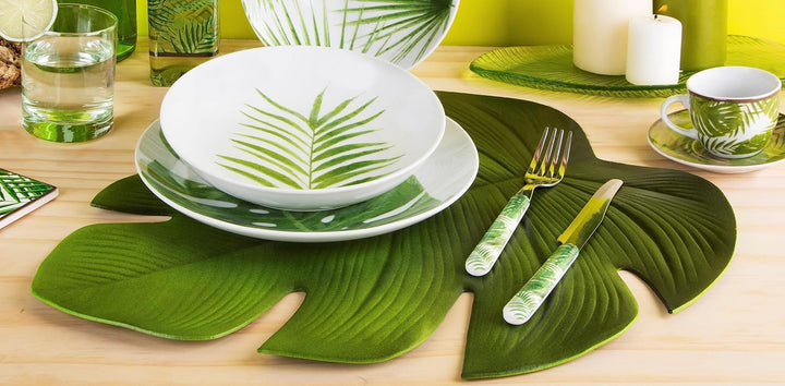Excelsa Foliage Besteck-Set, 24-teilig, Edelstahl 18/0, Foliage