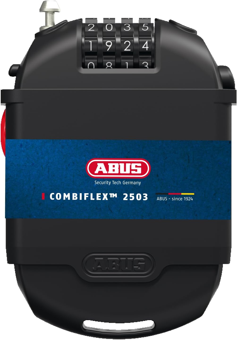 ABUS Spezialschloss Combiflex 2501/65 - Geeignet als Gepäcksicherung, Skischloss, Helmsicherung - mi