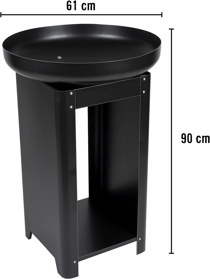 BBQ Collection 3-in-1 Feuerschale und Teppanyaki Grillrost - Feuerkorb - Plancha Grillplatte - 61 x