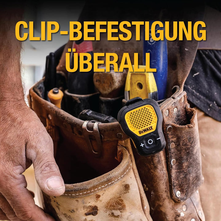 dewalt Jobsite Pro 190-1148-DW2 Tragbarer Bluetooth-Lautsprecher, Schwarz/Gelb, Gelb Magnetic versio