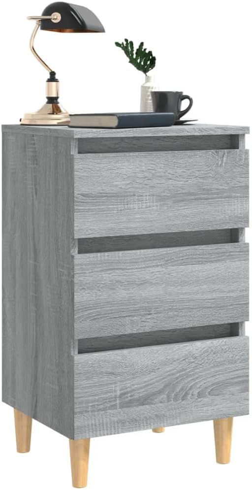 FIRBNUS Bedside Table Nachtkonsole Beistelltisch mit Stauraum Night Stand Nachttisch mit Massivholz-