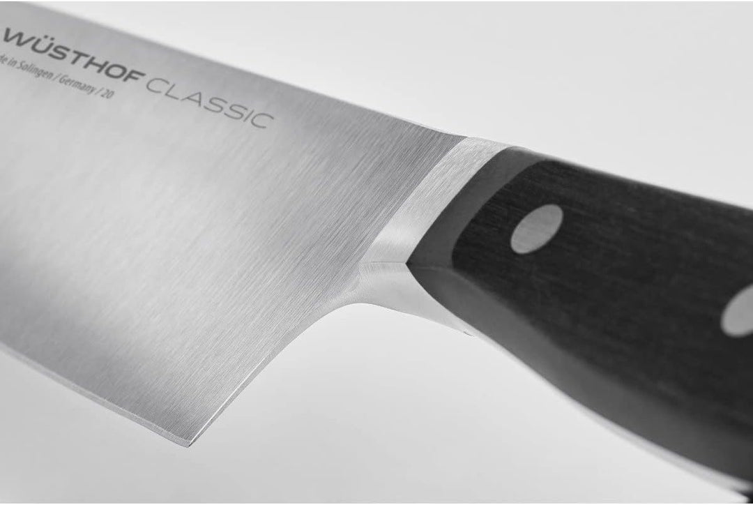 WÜSTHOF Classic Chinesisches Kochmesser 18 cm, Schwarz 18 cm Chinesisches Kochmesser Single, 18 cm C