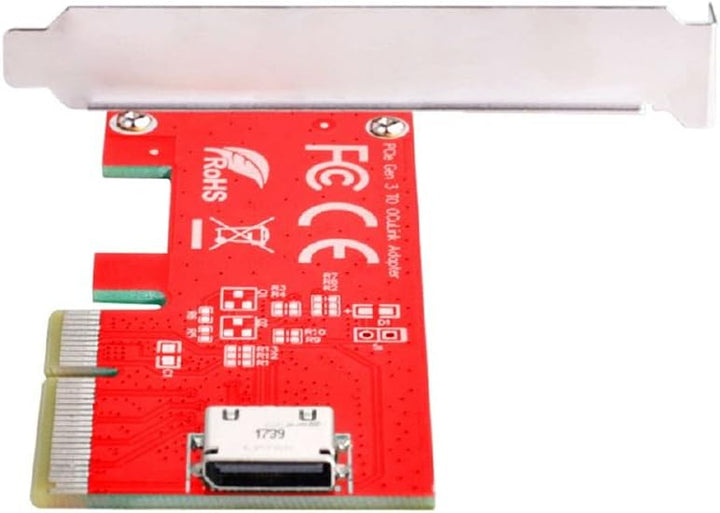 Cablecc PCI-E 3.0 Express 4.0 x4 zu Oculink Interner SFF-8612 SFF-8611 Host-Adapter für PCIe SSD mit