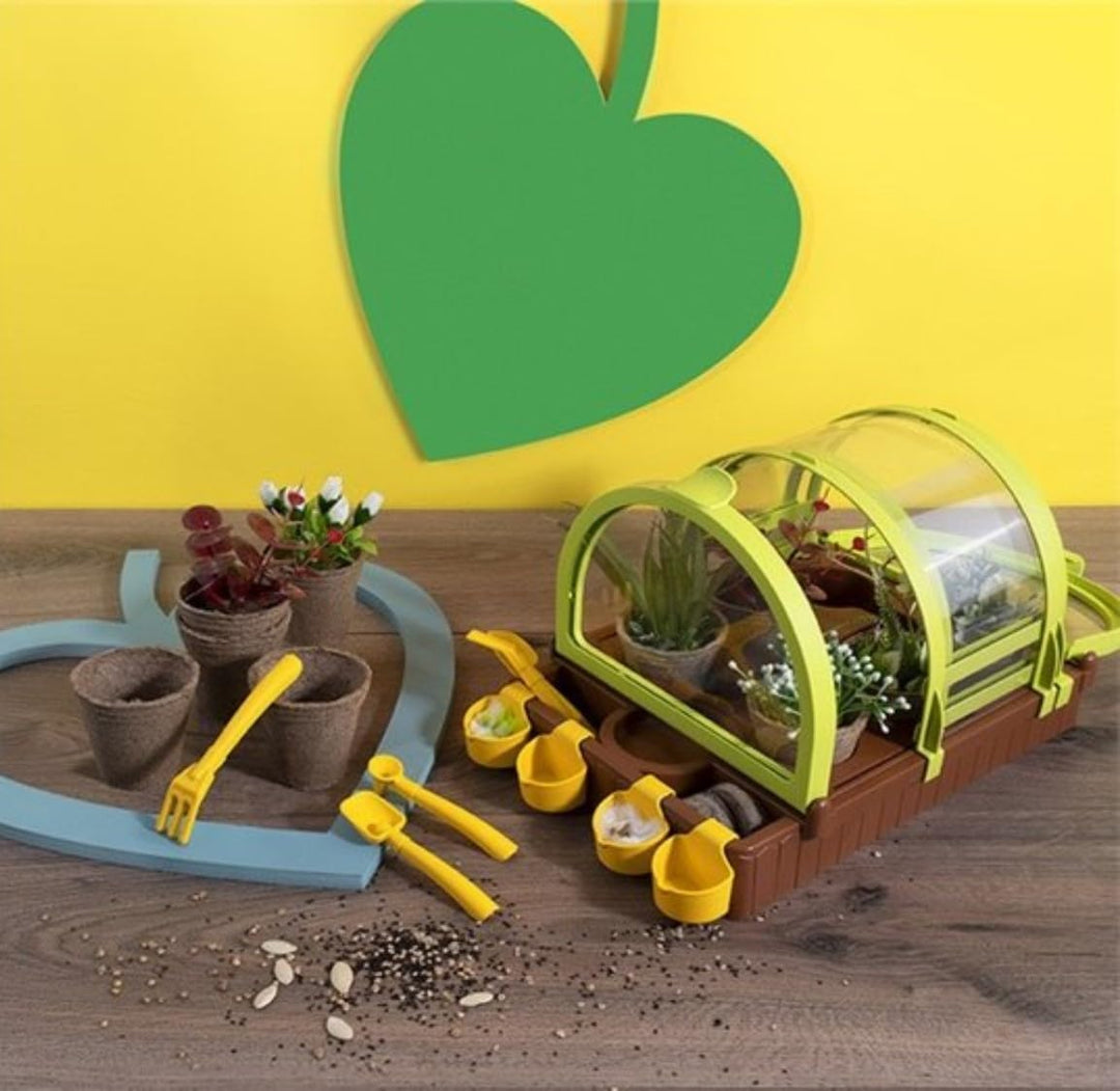 Clementoni - Science & Spiel – Mein Garten unter Gewächshaus – Modernes Design – Geheimnisse des bio