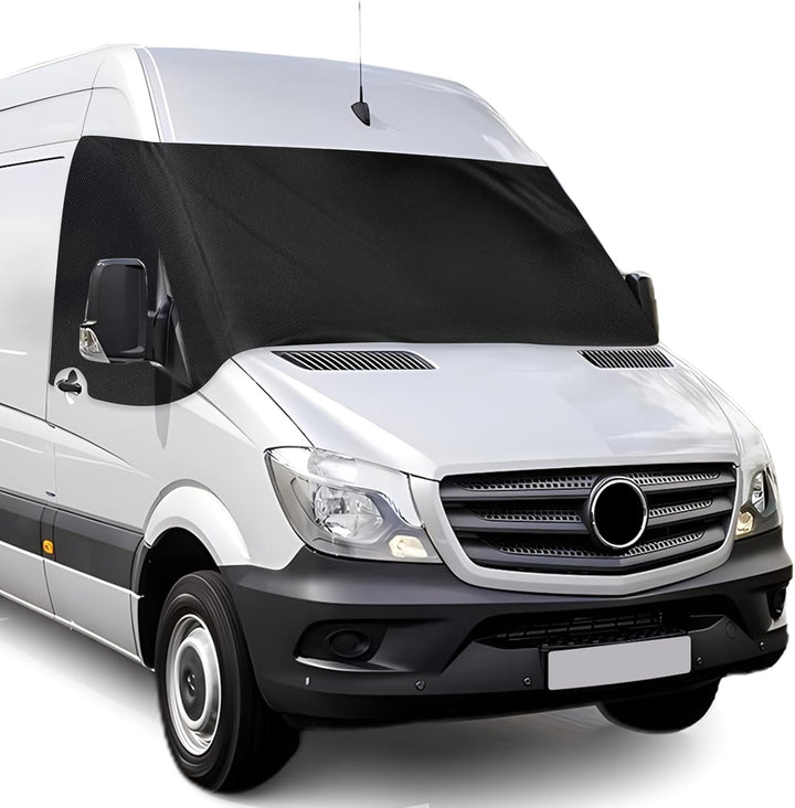 Sonnenschutz Frontscheibe für Mercedes Sprinter 2006-2018, 600D Oxford Tuch 100% Lichtblockend, Wass