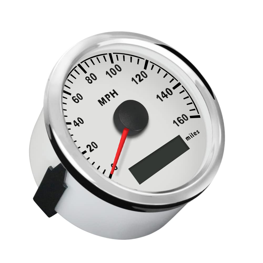 ELING Wasserdichte GPS Tachometer MPH Tachometer 160MPH Für Auto Motorrad Boot Mit Hintergrundbeleuc