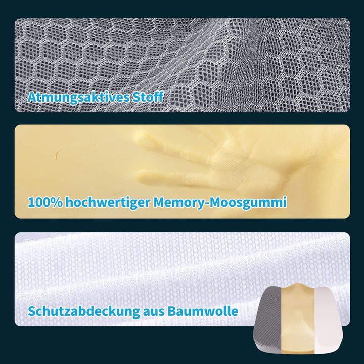 Livtribe Autositzkissen, Gedächtnis Schaum Sitzkissen Polster, bequemes und atmungsaktives Kissen fü