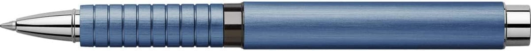 Faber-Castell 148436 -Tintenroller Essentio, Aluminium blau, 1 Stück Tintenroller blau, Tintenroller
