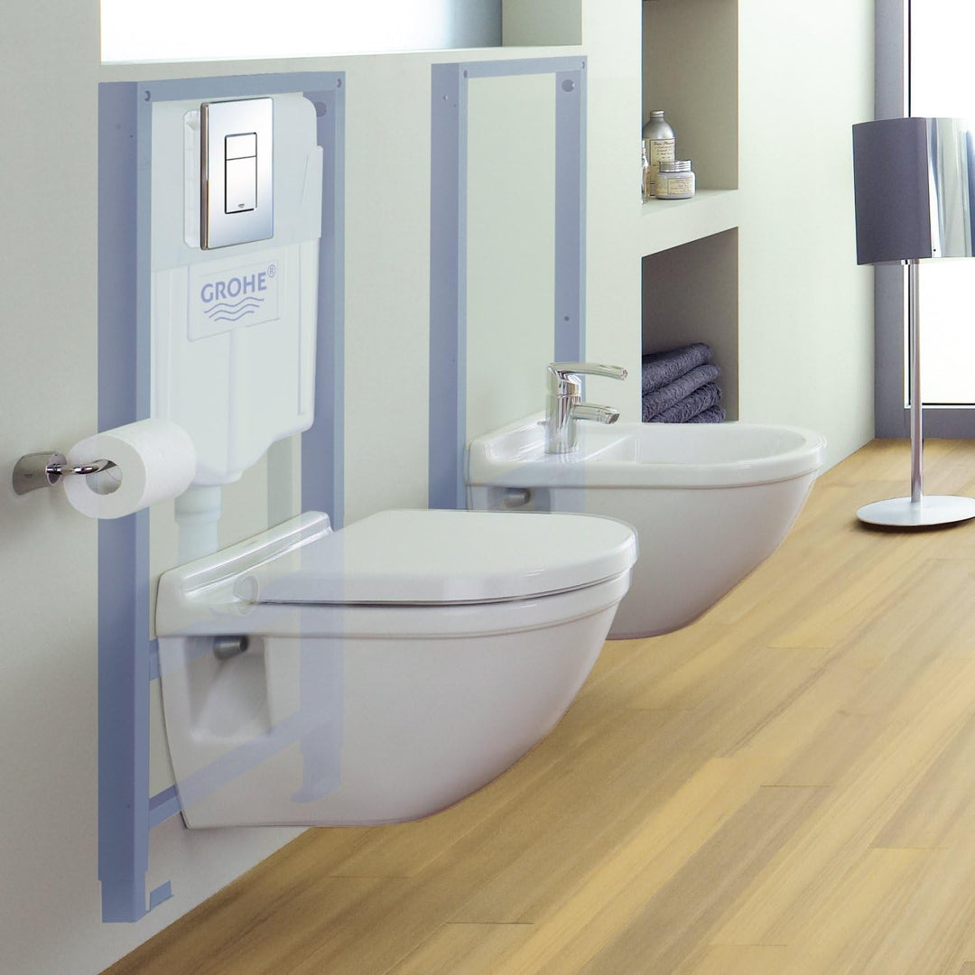 Grohe Rapid SL Intallationssystem für Wand-WC mit Wandhalter, 1.13 m 1.13 m mit Wandhalterungen, 1.1