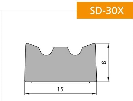 KOTARBAU Dichtungsband Für Türen Fenster E 15 x 8 mm 20 m Schwarz Türdichtung Dichtungsstreifen Fens