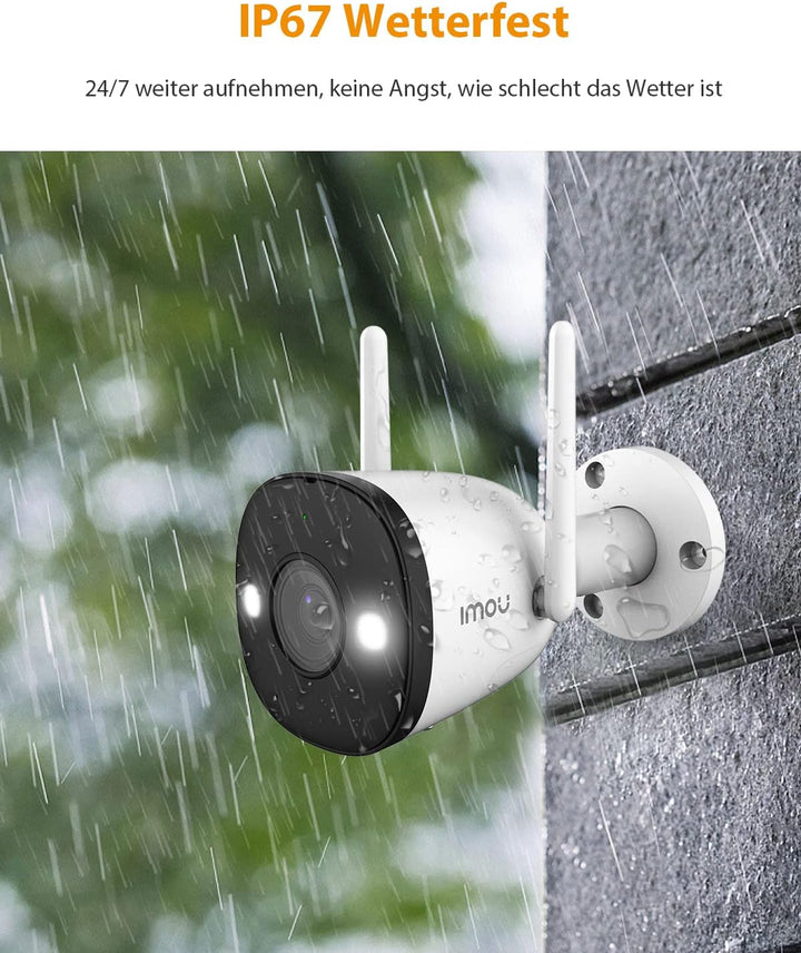 Imou Bullet 2E 4MP Überwachungskamera Aussen & Innen WLAN 4 Modelle, WLAN IP Kamera Outdoor Wi-Fi 2.