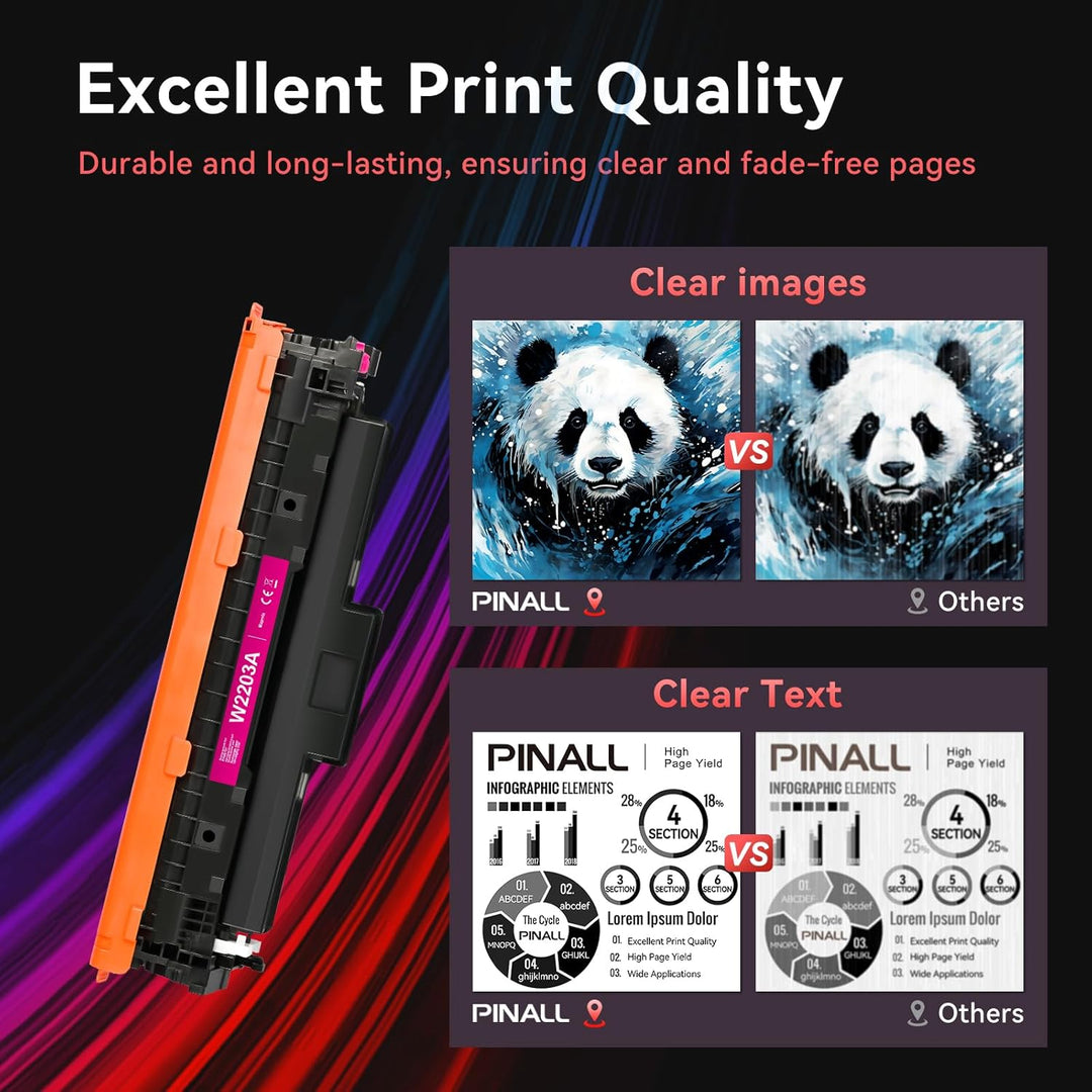 220A 220X (Mit Chip) Toner Kompatibel für HP 220A Toner 220X Toner für HP Color Laserjet Pro MFP 430