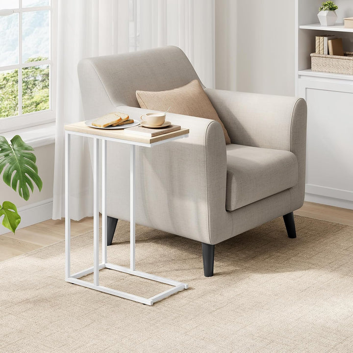 WOLTU Beistelltisch 2er Set Kaffeetisch Couchtisch Sofatisch Nachttisch Betttisch Laptoptisch, Geste