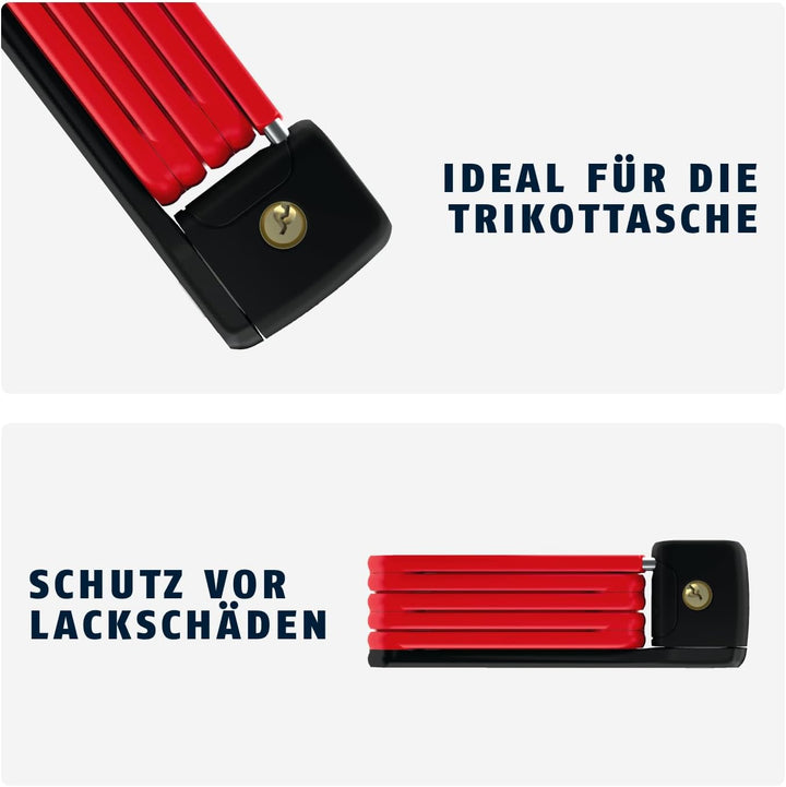 ABUS Faltschloss Bordo Lite Mini 6055/60 - Extra-leichtes Fahrradschloss aus Spezialstahl - ABUS-Sic