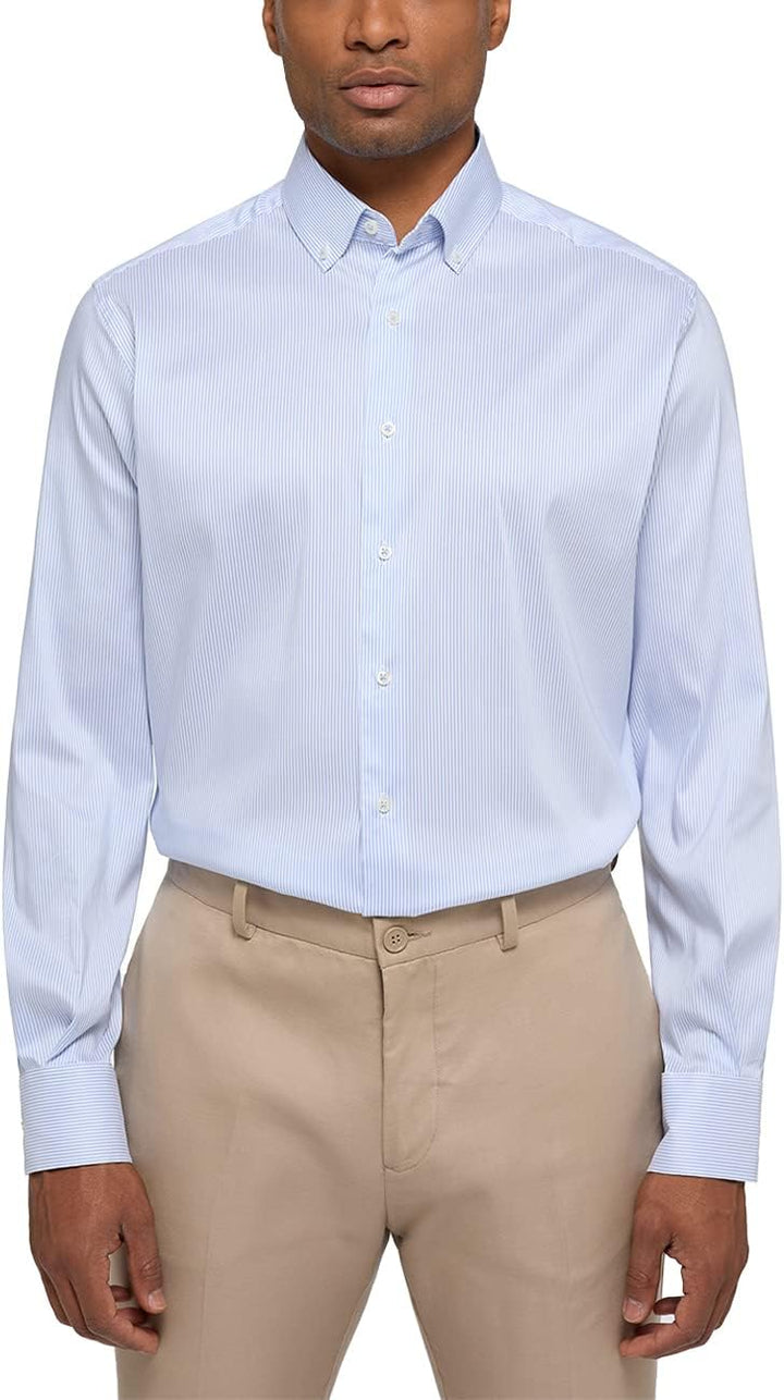 eterna Herren Performance Shirt MODERN FIT 1/1 blau 46_H_1/1