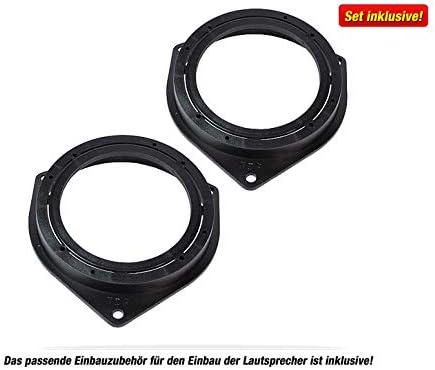 MEDIADOX Front/Heck 16,5cm/10cm Auto Lautsprecher/Boxen/Speaker Komplett-Set von Hifonics kompatibel
