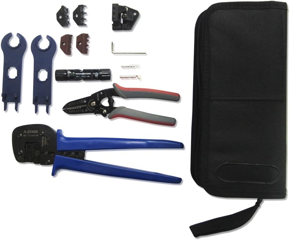 Crimpzange Set Mit Netzwerktester - Komplettset Für Cat5/Cat6/Cat7 Kabel In Grün