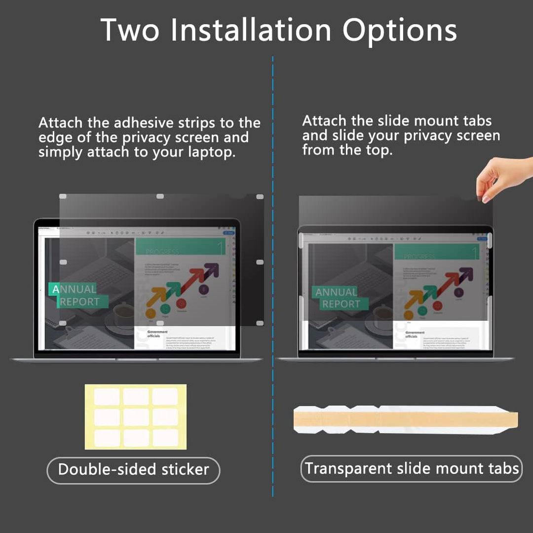 Lonkenn 11.6 Zoll Laptop Privacy Filter, Premium Blickschutzfilter, Robust und Wiederverwendbar, Pri