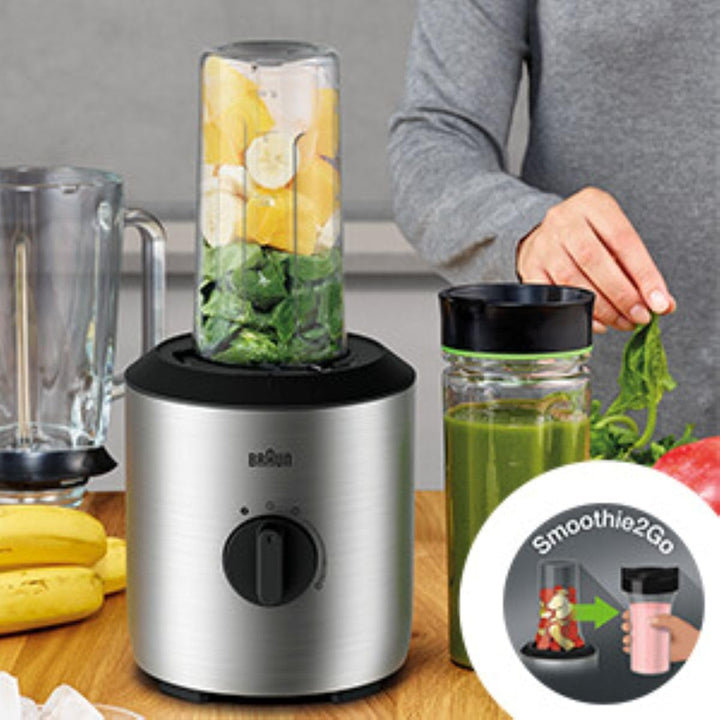 Braun Household PowerBlend 3 JB 3272 Standmixer - 1,5 l Glas-Mixaufsatz, Küchenhelfer zum Zerkleiner