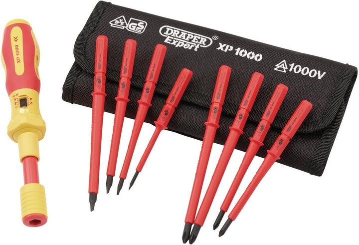 Draper 965T/9 EXPERT Plus Ergo Plus 9 Stück Austauschbare VDE Drehmoment-Schraubendreher Set in Werk