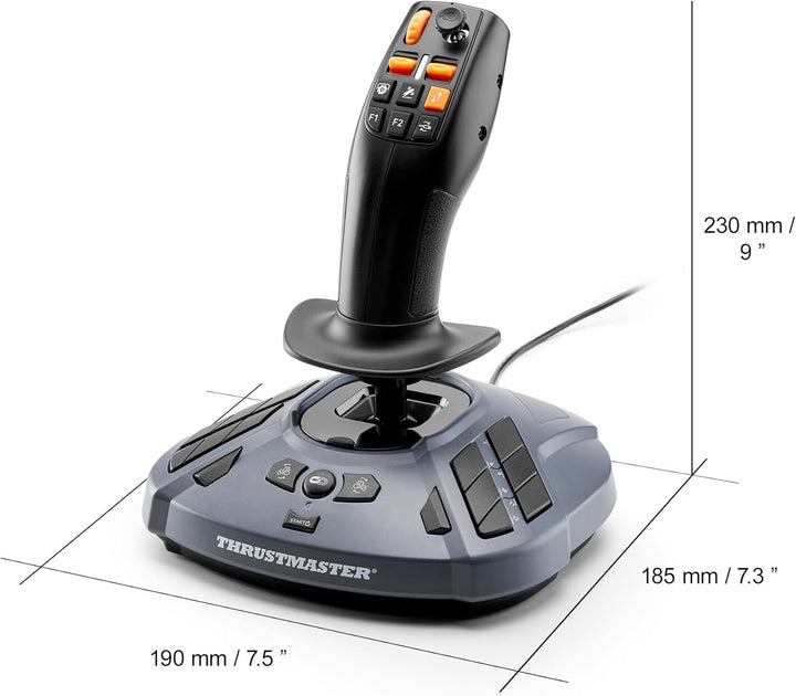 Thrustmaster SimTask FarmStick – Präziser und Multifunktionaler Joystick für Farming-Simulatoren, Fa