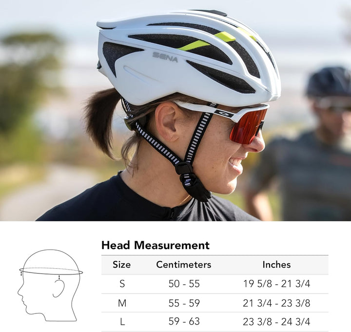 Sena R2 / R2 EVO Smart Rennradhelm, Matt-schwarz