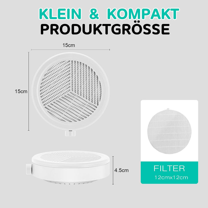 Kleiner Nagel Staubsauger mit Einstellbarer Absaugung, Leistungsstarker Maniküre Nagelstaubsauger fü