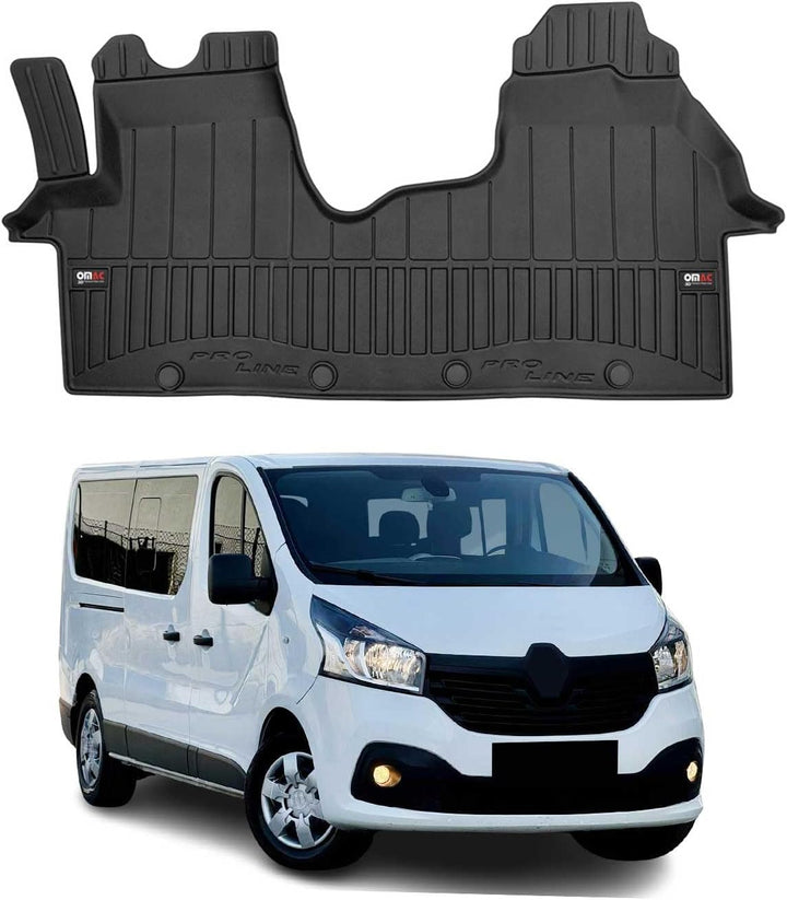 Fussmatte Automatten kompatibel mit Renault Trafic III 2014-2023 Premium 3D Schwarz TPE