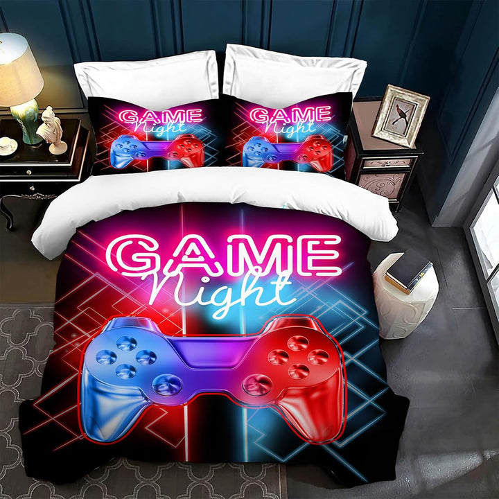 LLTTEER Gamepad Bettwäsche Set Jungen Gamer Bettbezug Set Jungen Gamepad Bettwäsche Set 3D Effekt Ga