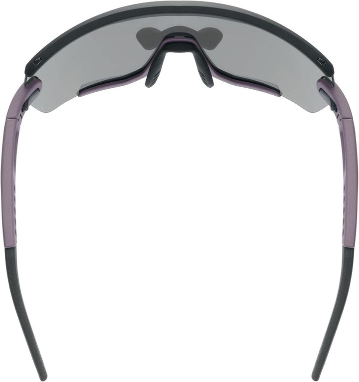 uvex Unisex Sportstyle 236 S Set Sportbrille (1er Pack) Einheitsgrösse plum black mat/silver, Einhei