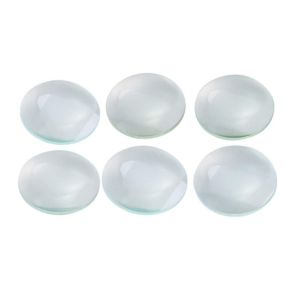 ibasenice Premium Optisches Glas - 6 Stück Glaslinse Optische Linse 3cm / 5cm / 5cm Durchmesser 50 M