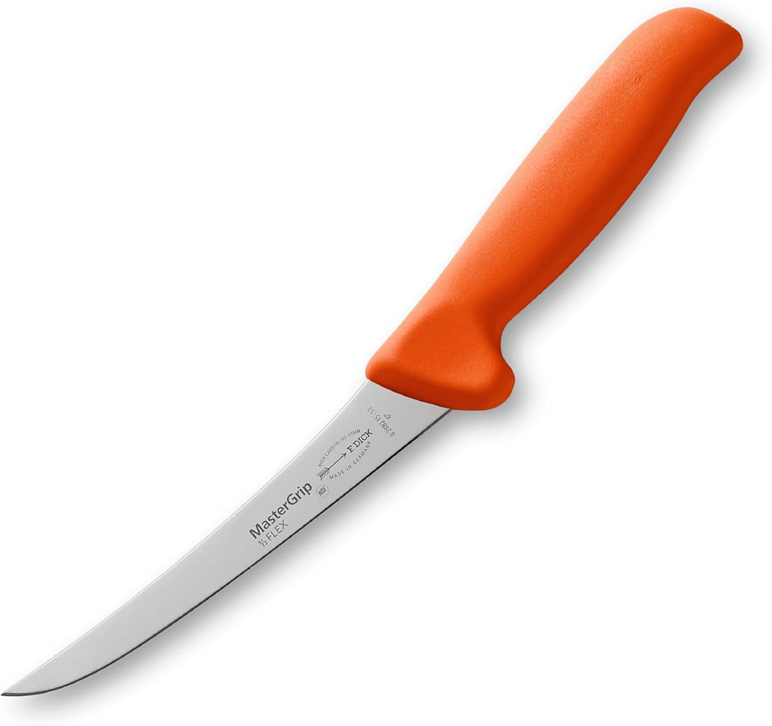 F. DICK Ausbeinmesser, Semi-Flex, Metzgermesser MasterGrip (Messer mit Klinge 15 cm, X55CrMo14 Stahl