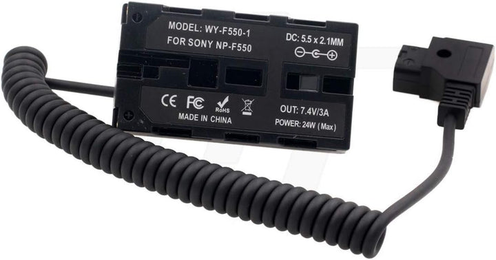 HangTon Kamera-Monitor D-tap NP-F970 F570 F550 Dummy Akku DC Kupplung Netzteil für Atomos Shogun Inf