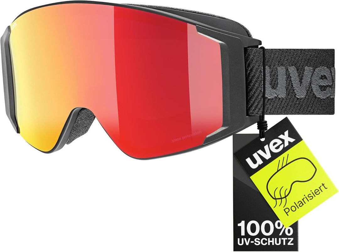 Uvex Unisex G.gl 3000 Top Skibrille (1er Pack) Einheitsgrösse black mat/red-clear, Einheitsgrösse bl