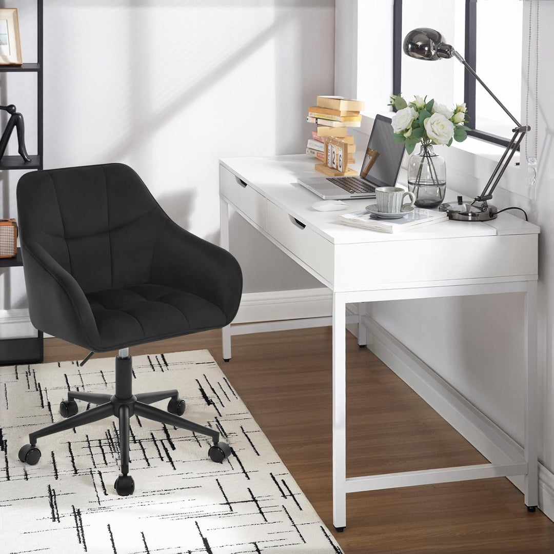 WOLTU Homeoffice Stuhl, Schreibtischstuhl, Drehstuhl, Schminkstuhl, höhenverstellbar, bis 150 kg bel