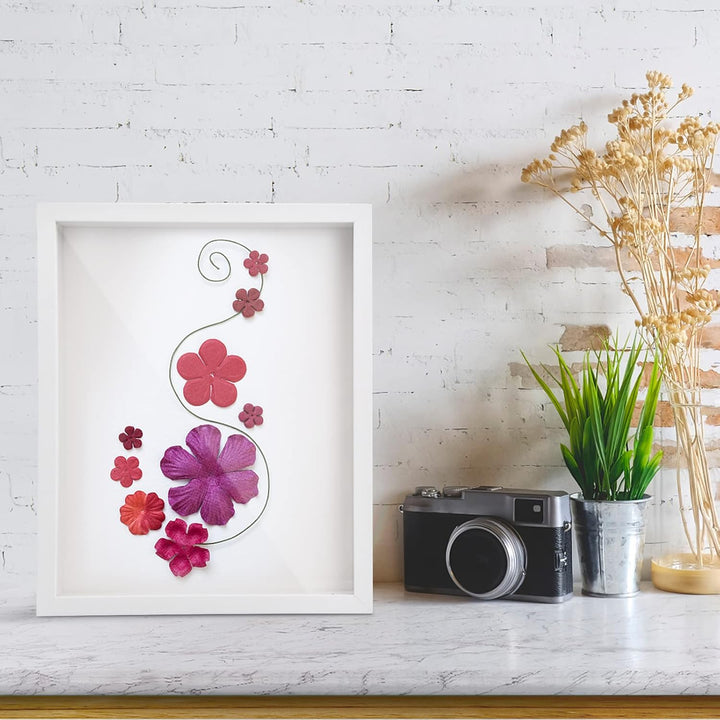 3D Bilderrahmen zum Befüllen A4, Schattenbox Vitrine Rahmen, 3D Tief Objektrahmen mit Transparente A