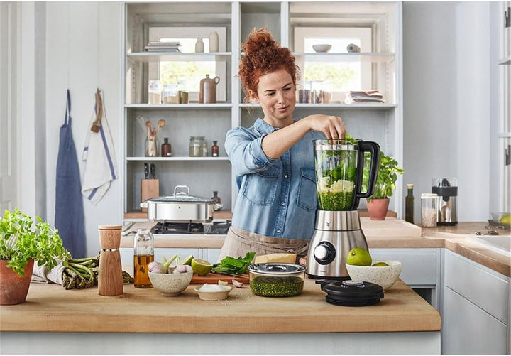 WMF Kult Pro Standmixer, 25.000 U/min, 1.400 Watt, Glasbehälter 1,8 l, Mixer Hochleistungsmixer, Smo