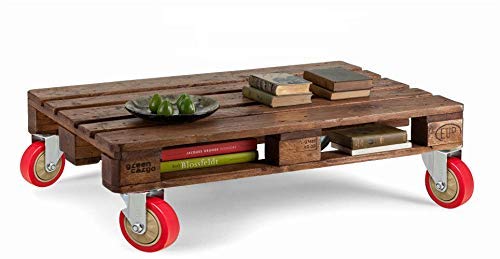 GBL Möbelrollen Schwerlast + Schrauben - 100mm 600KG - 4 Lenkrollen gross ohne Möbel Bremse - keine