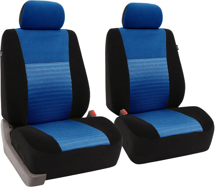 FH Group Autositzbezüge vorne Set 3D Air Mesh - Sitzbezüge für niedrige Rückenlehne Autositze mit Ab