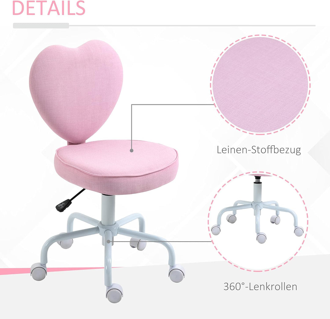 HOMCOM Stuhl Chefsessel Drehstuhl Computerstuhl Sitzhöhenverstellung für jüngere Benutzer und Kleine